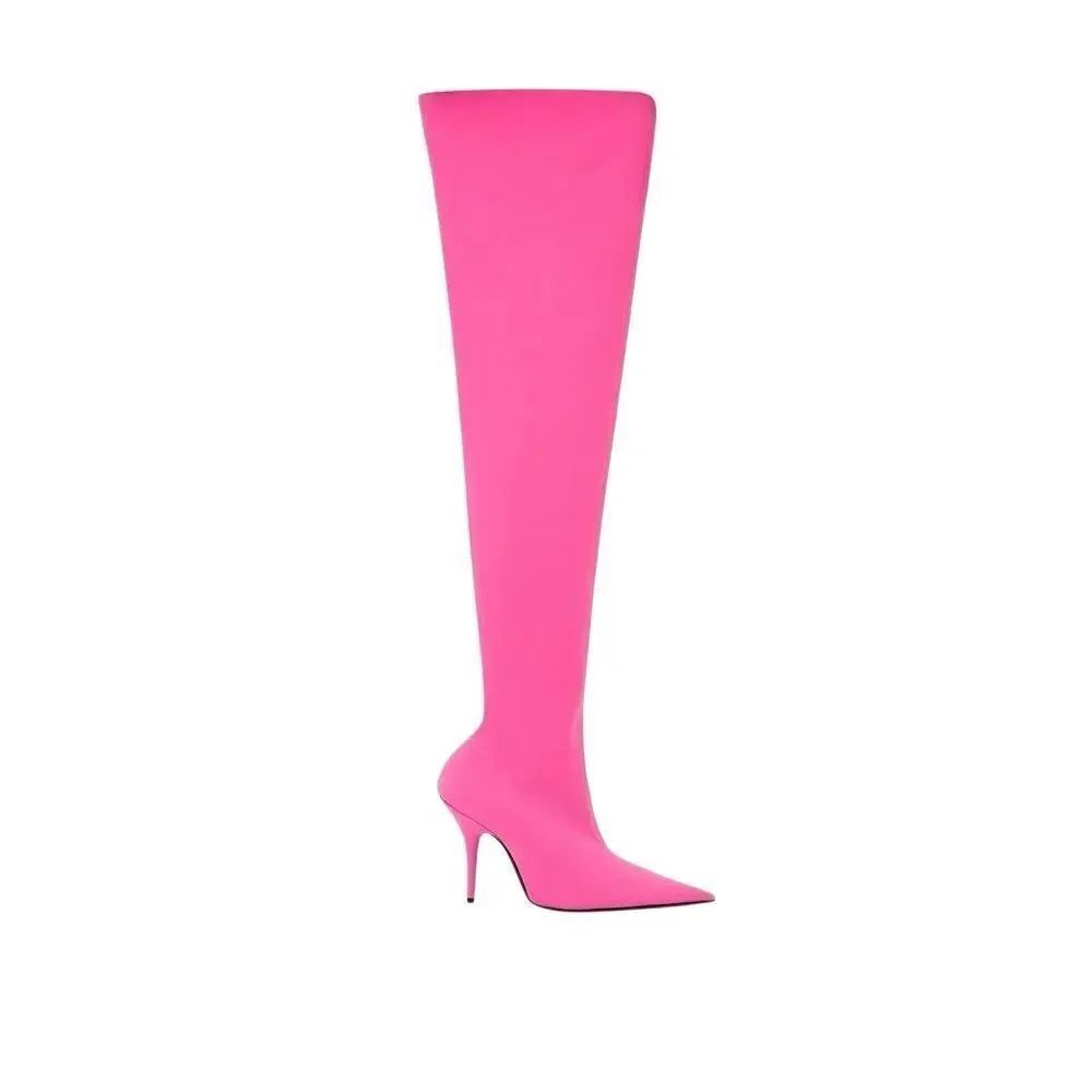 Balenciaga | ELEGANT PINK POLYESTER ANKLE BOOTS